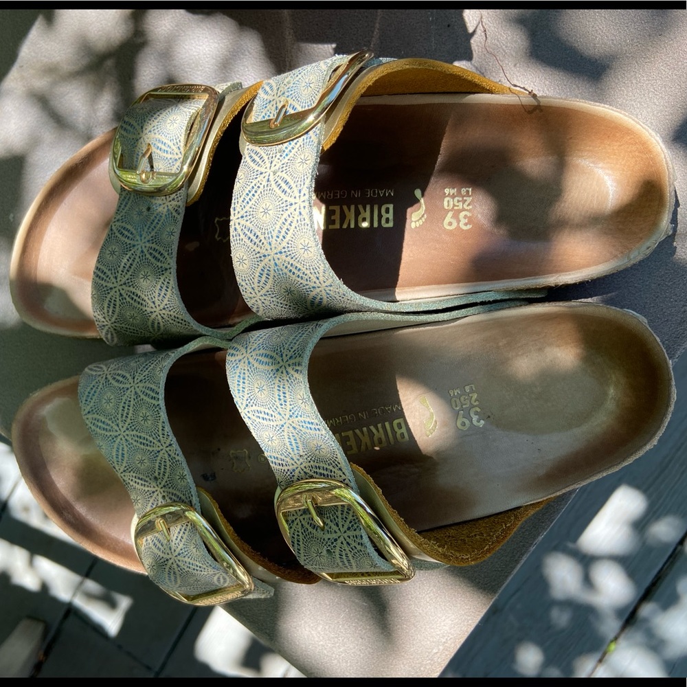 Birkenstock Arizona big buckle ceramic blue 39